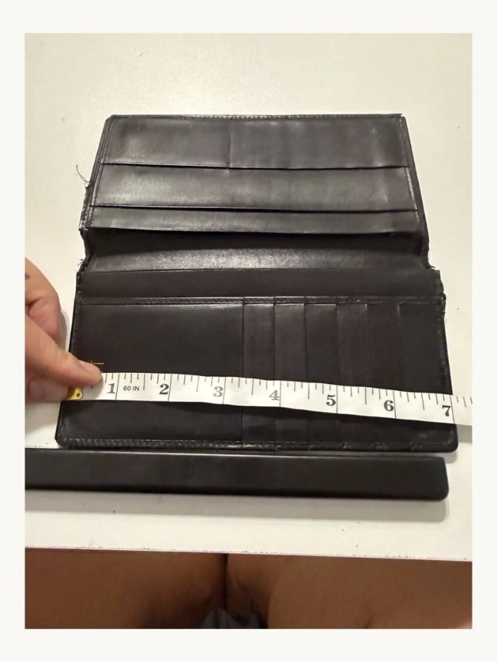 Dunhill Black Leather Long Bifold Wallet